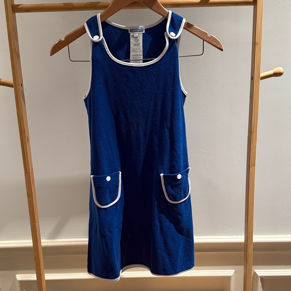 Jacadi Navy Dress with White Accents